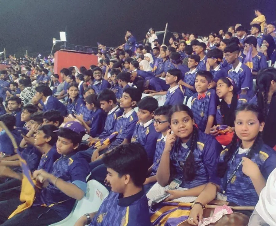 Students seated in assembly